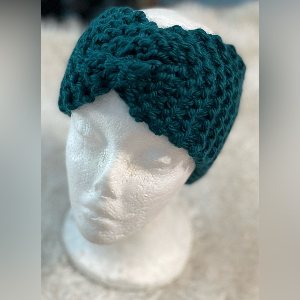 Handmade Hand Crafted Knit Twist Headband adult/teen size